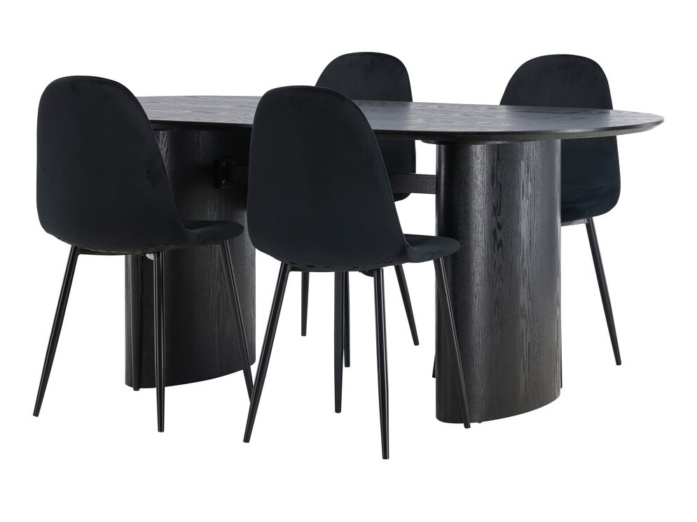 Set sala da pranzo Dallas 3998 (Nero)