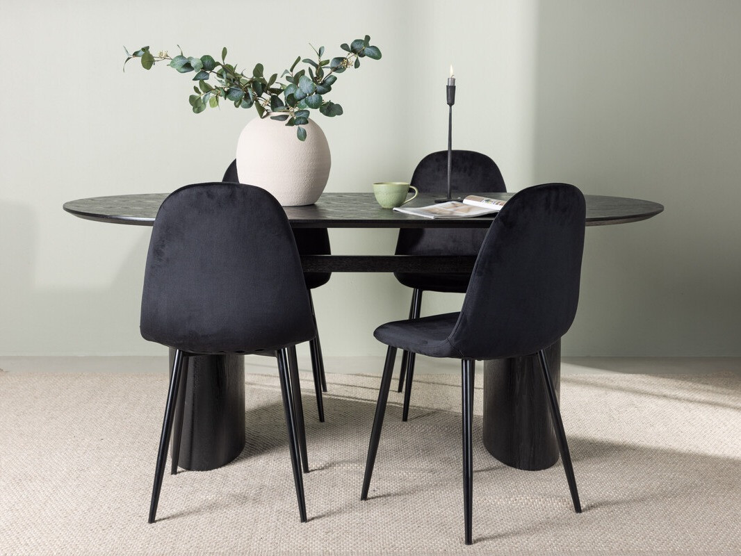 Set sala da pranzo Dallas 3998 (Nero)