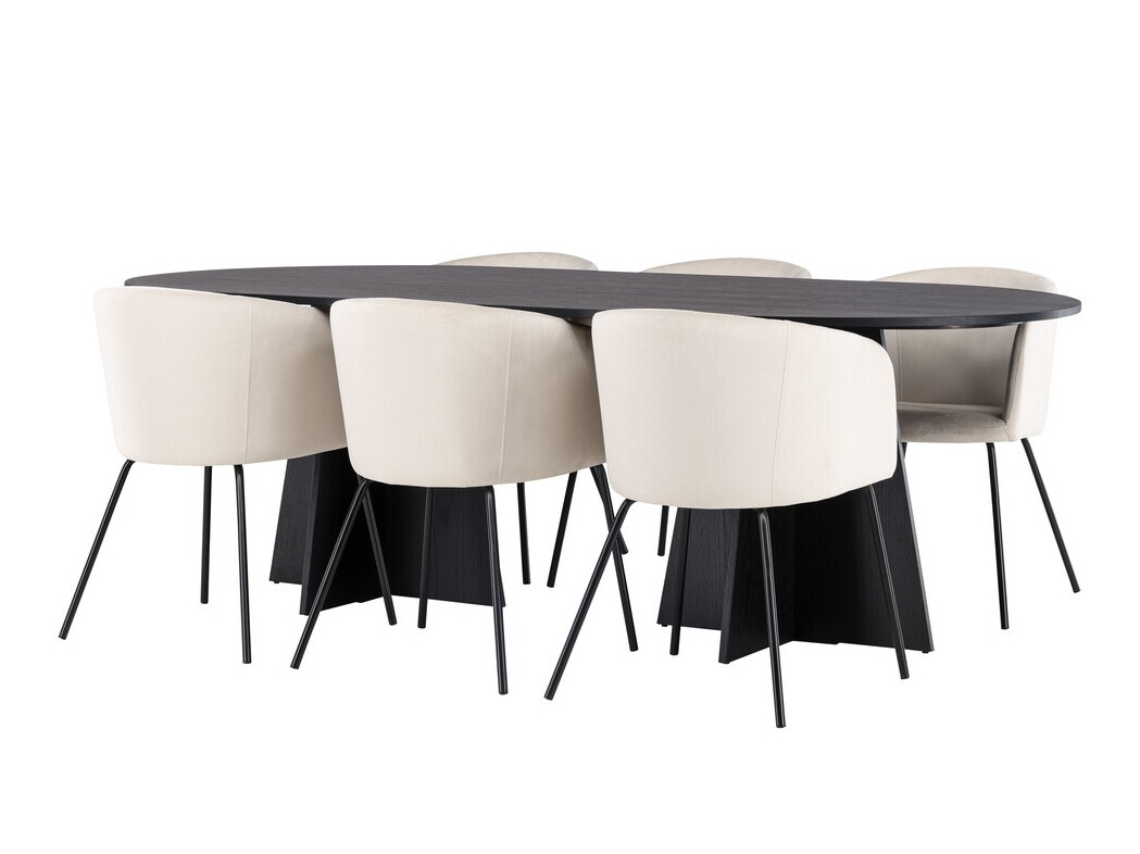 Set sala da pranzo Dallas 4019 (Crema)