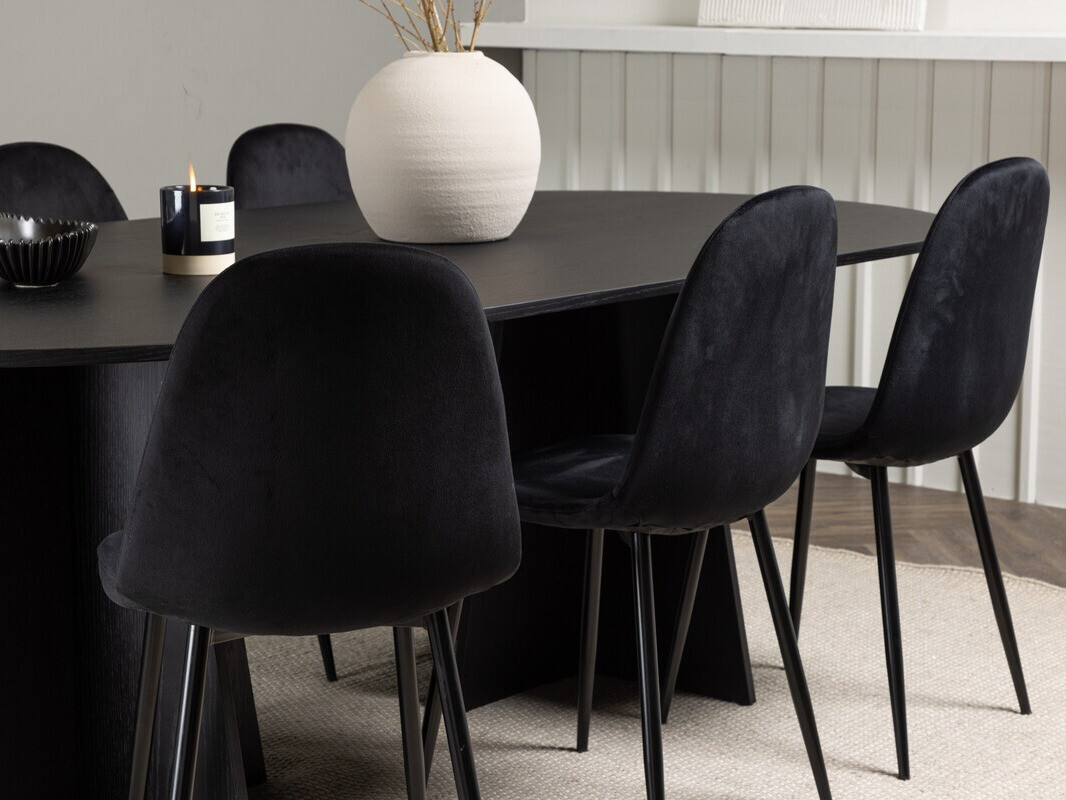 Set sala da pranzo Dallas 4032 (Nero)