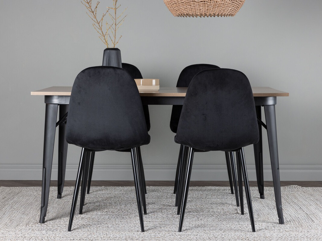 Set sala da pranzo Dallas 4046 (Nero)