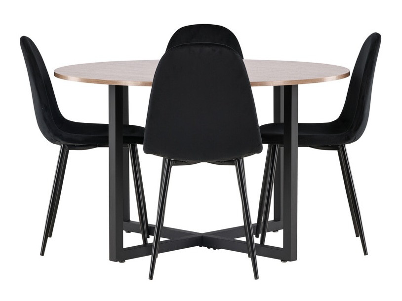 Set sala da pranzo Dallas 4054 (Nero)