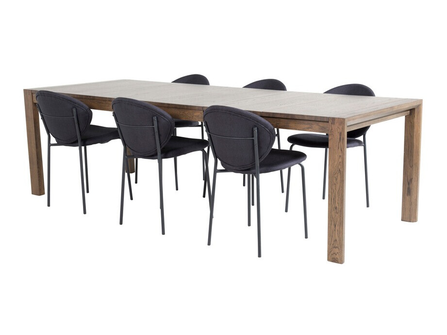 Set sala da pranzo Dallas 3329 (Rovere moro)