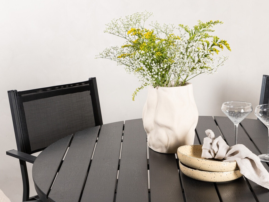 Tavolo e sedie set Dallas 4088 (Nero)