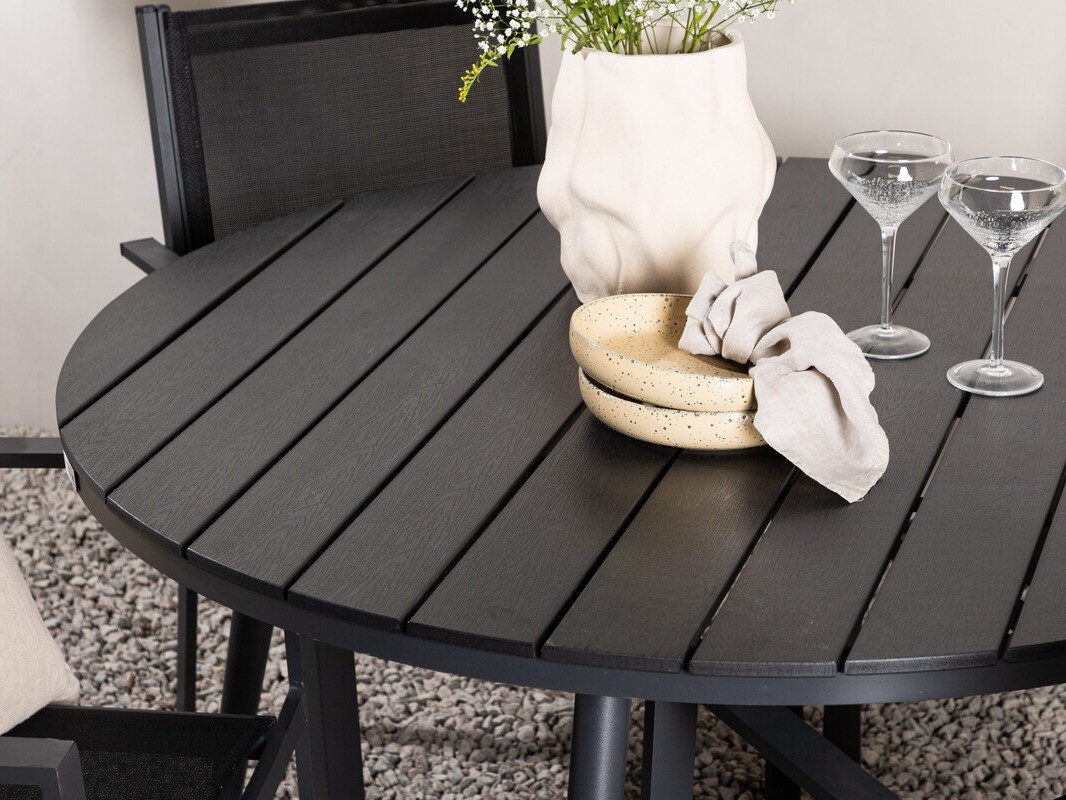 Tavolo e sedie set Dallas 4088 (Nero)