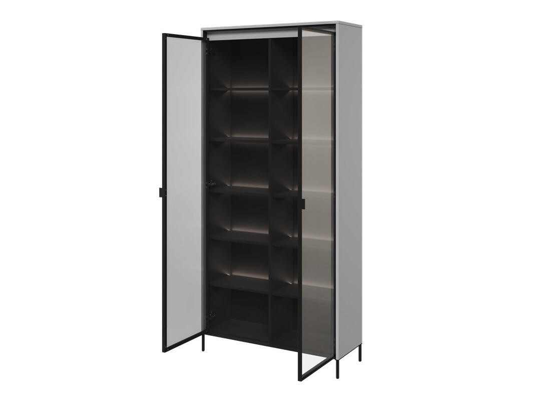 Scaffale Fernolu 106 (Grigio + Nero)