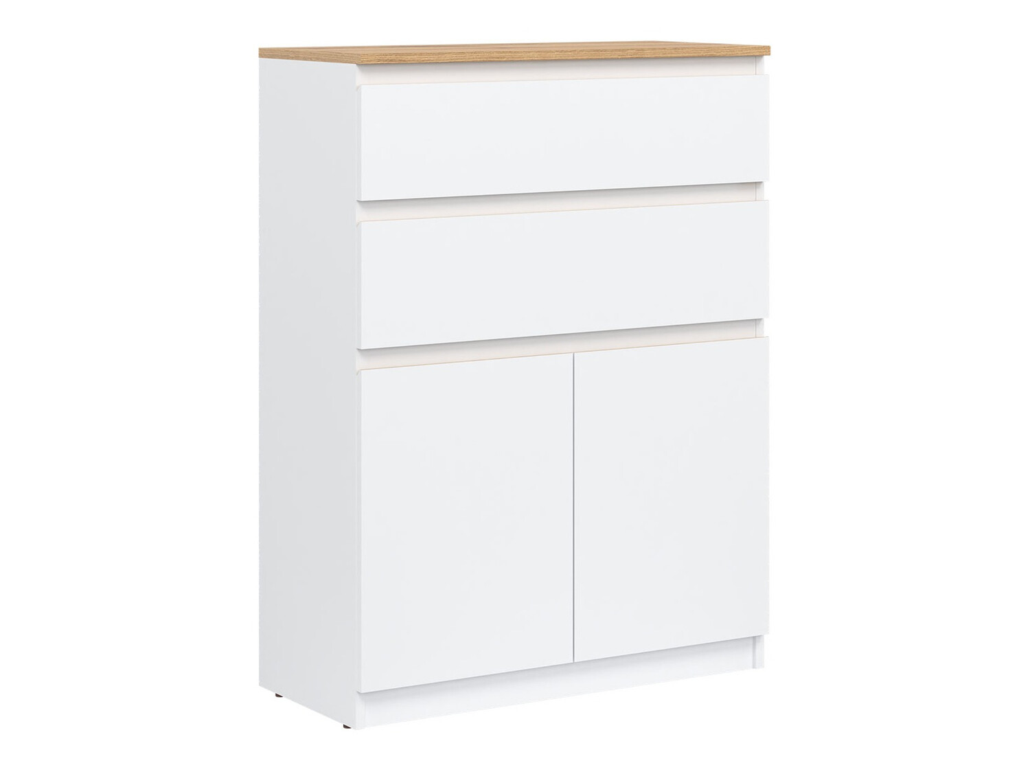 Cassettiera Catelbi 104 (Bianco + Quercia)