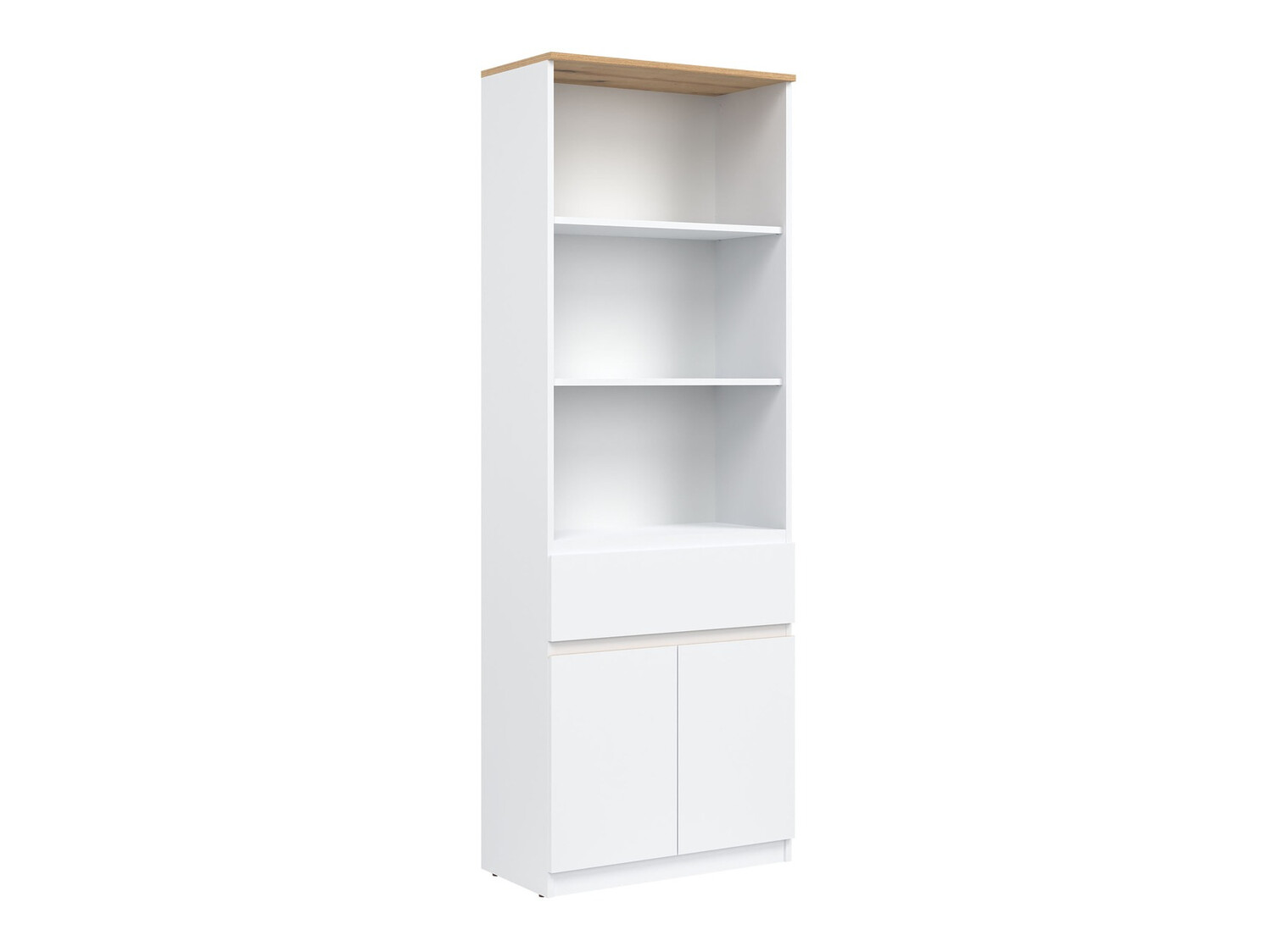 Scaffale Catelbi 106 (Bianco + Quercia)
