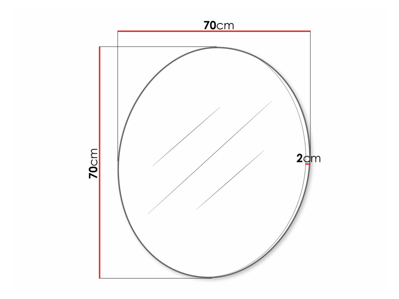Specchio Delpher (Bianco + Bianco lucido)