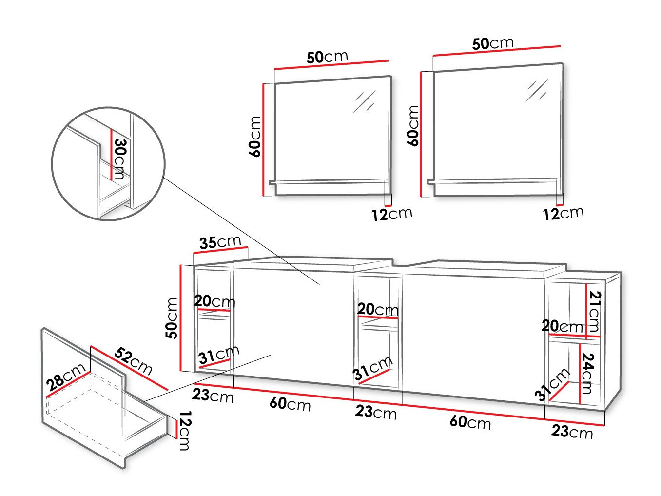 Set bagno Comfivo Delphinus IV (Bianco)