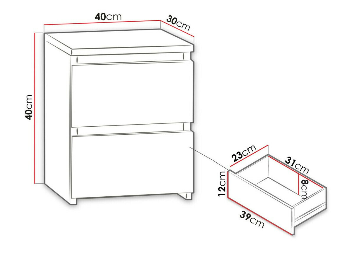Comodino Comfivo Structor I (Nero)