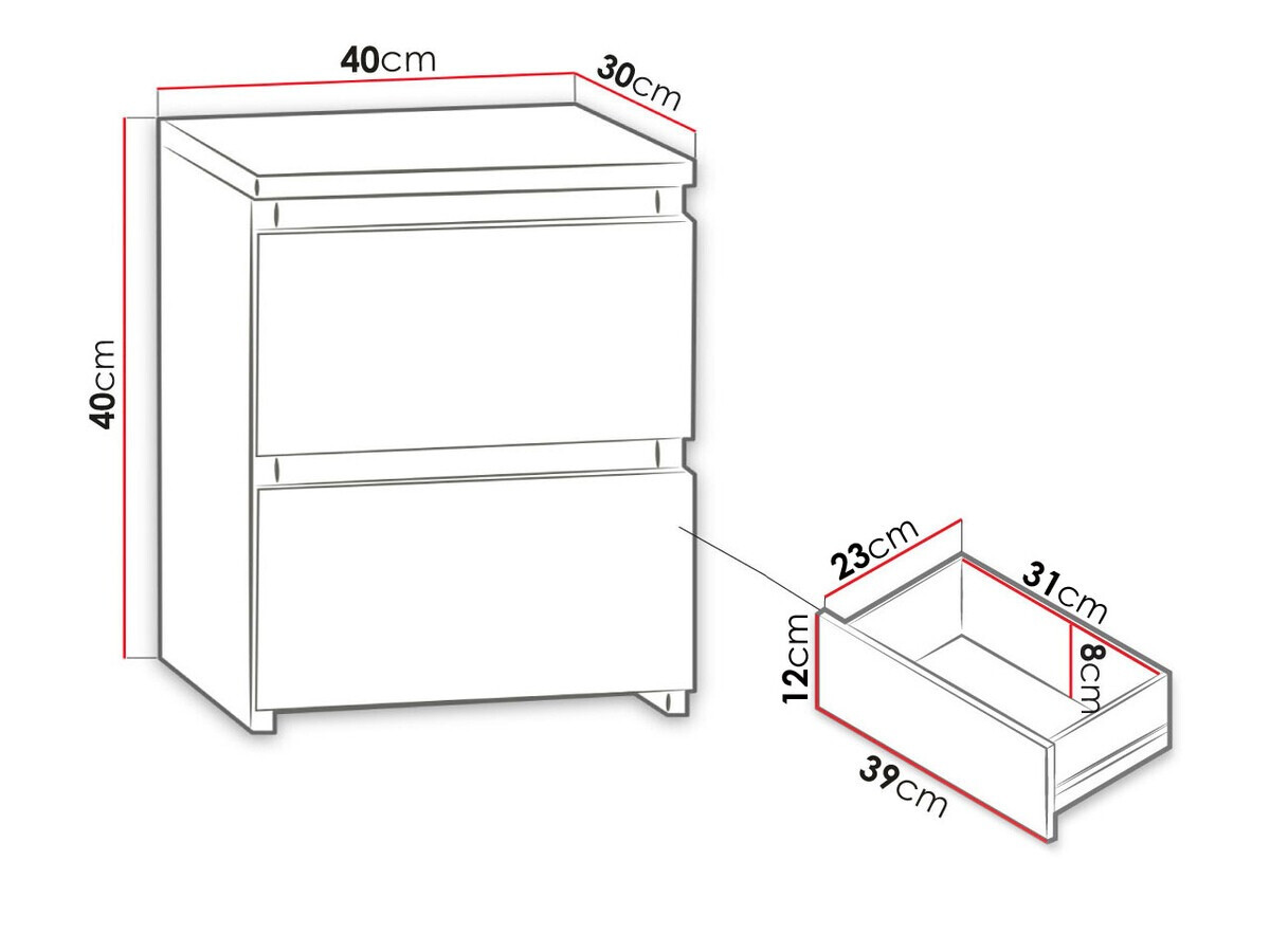 Comodino Comfivo Structor I (Sonoma quercia)
