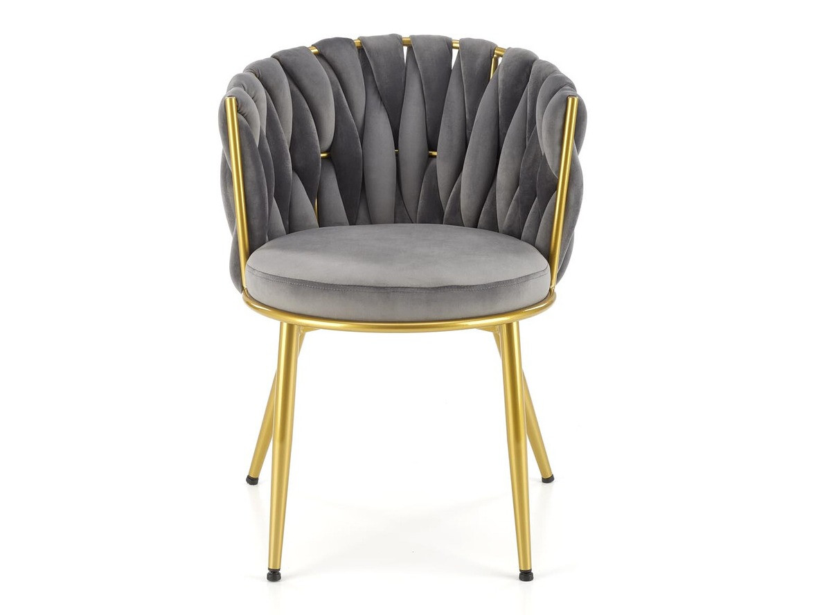 Sedia Houston 1506 (Grigio + D'oro)
