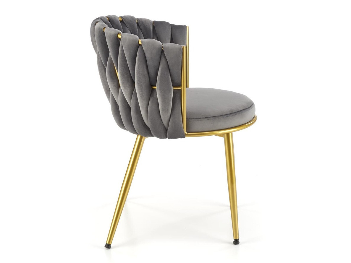 Sedia Houston 1506 (Grigio + D'oro)