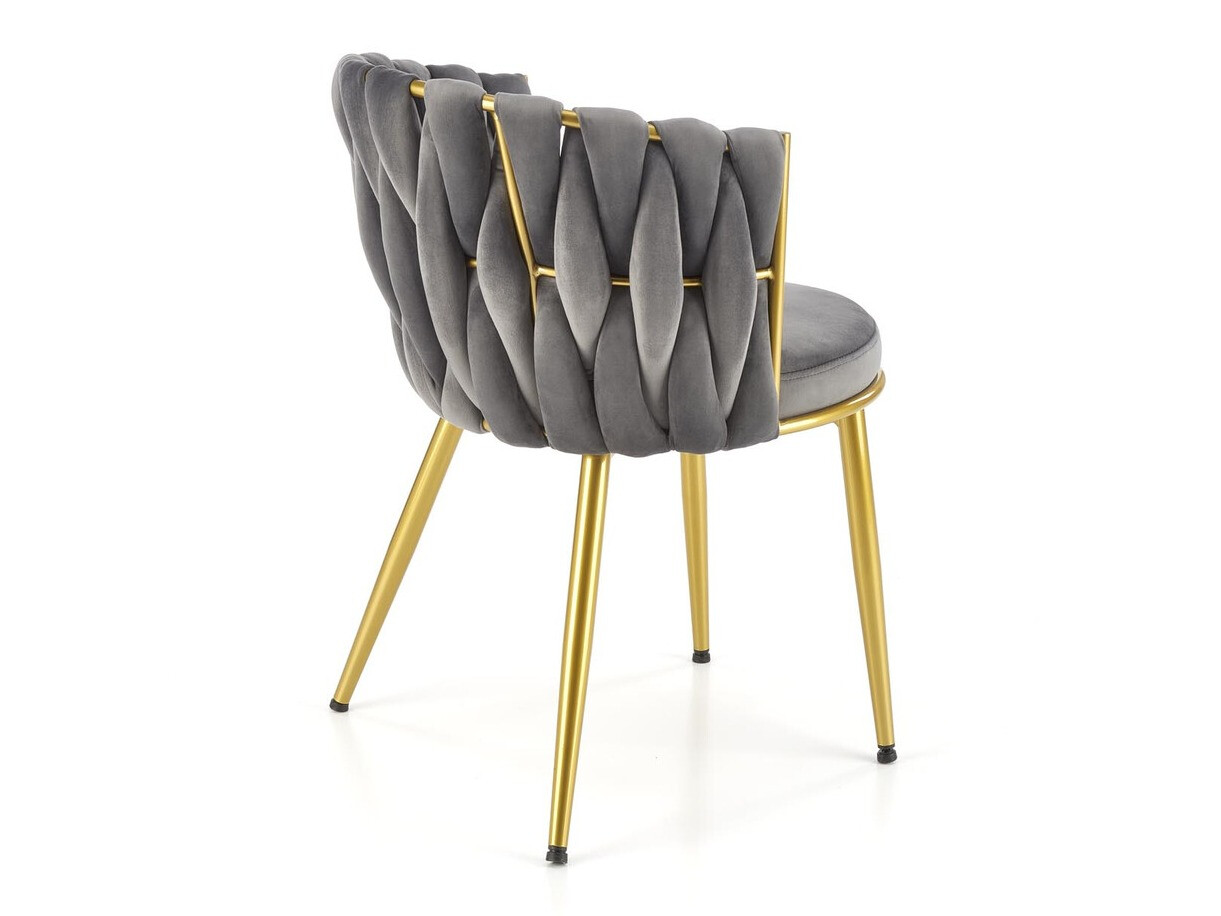 Sedia Houston 1506 (Grigio + D'oro)
