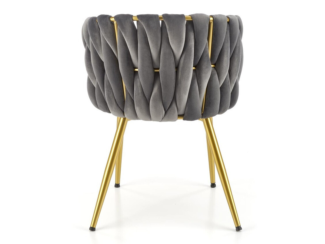 Sedia Houston 1506 (Grigio + D'oro)