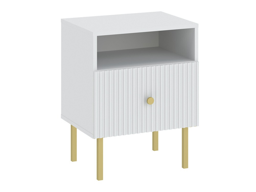 Comodino Etliva 106 (Bianco + D'oro)