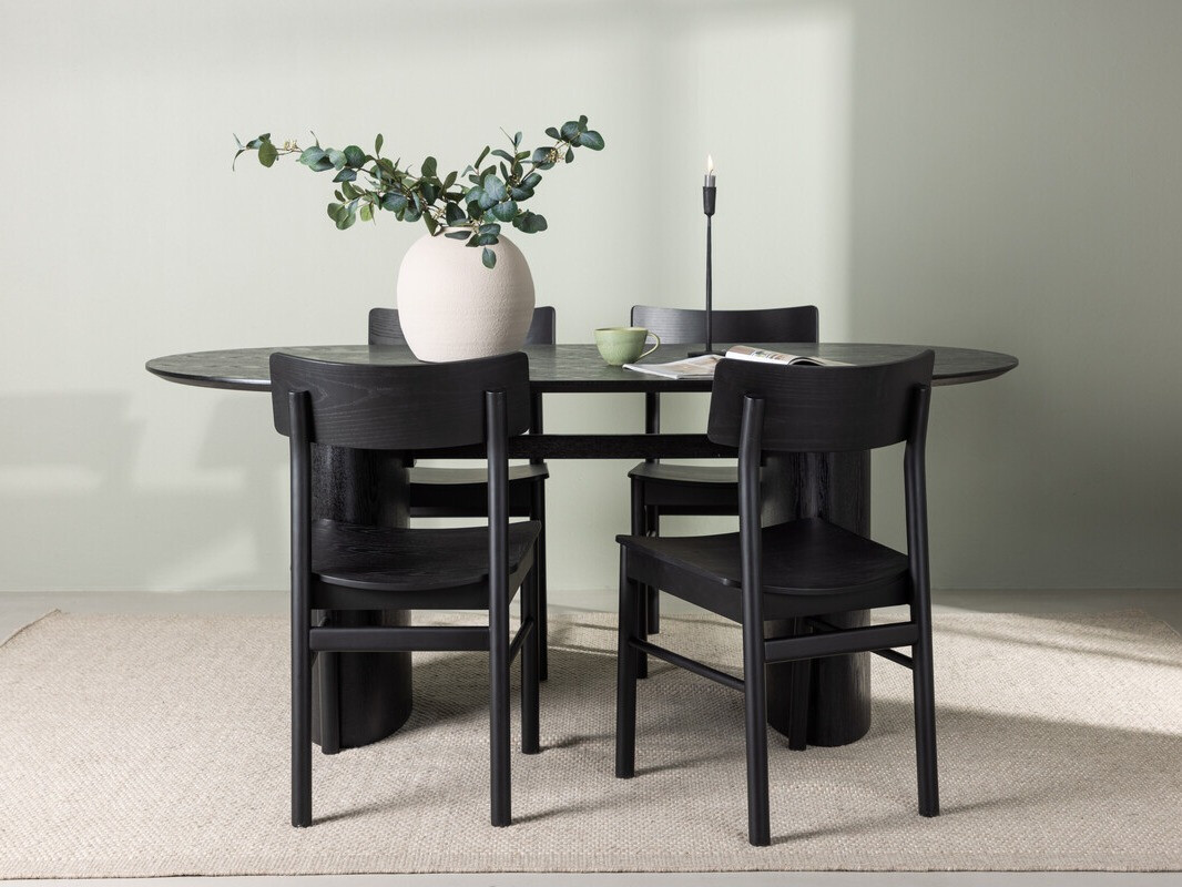 Set sala da pranzo Dallas 4119 (Nero)