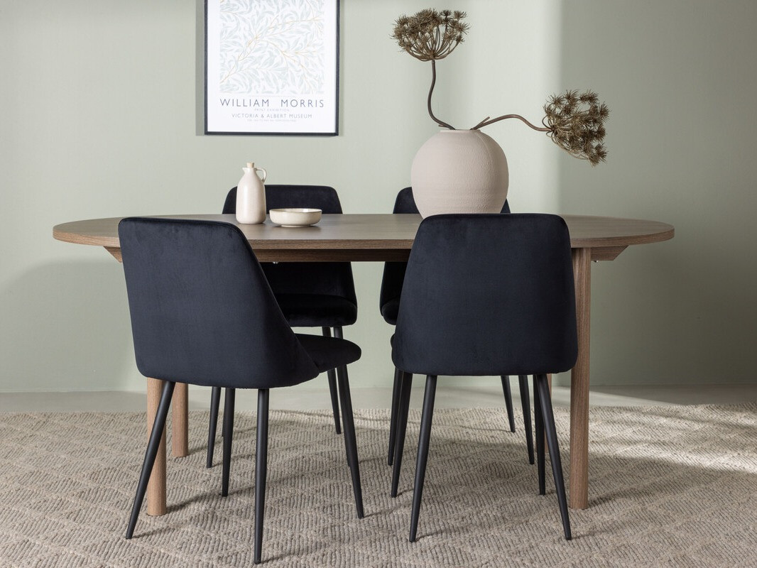 Set sala da pranzo Dallas 4130 (Nero)