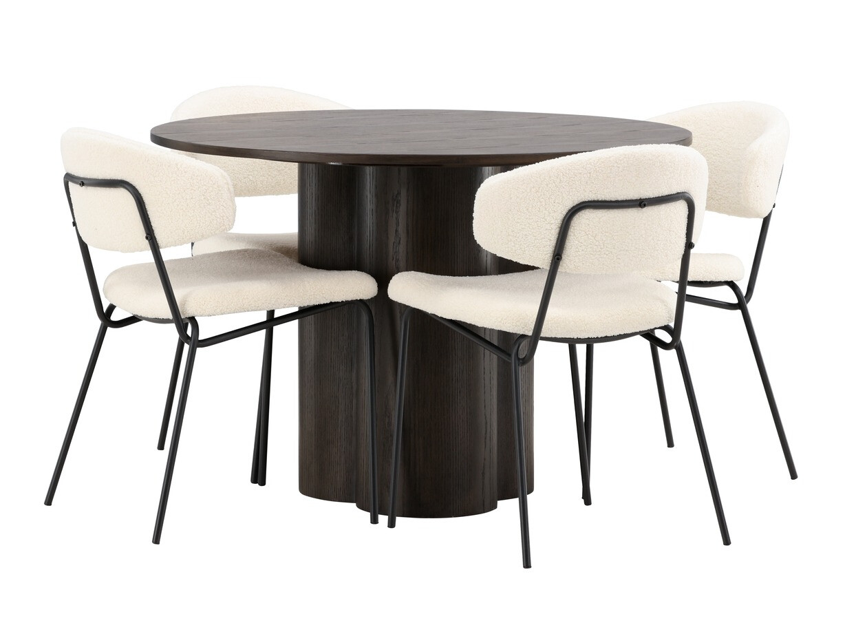 Set sala da pranzo Dallas 4151 (Marrone scuro)
