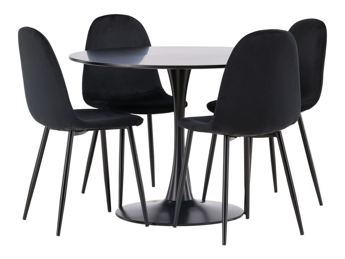 Set sala da pranzo Dallas 4163 (Nero)