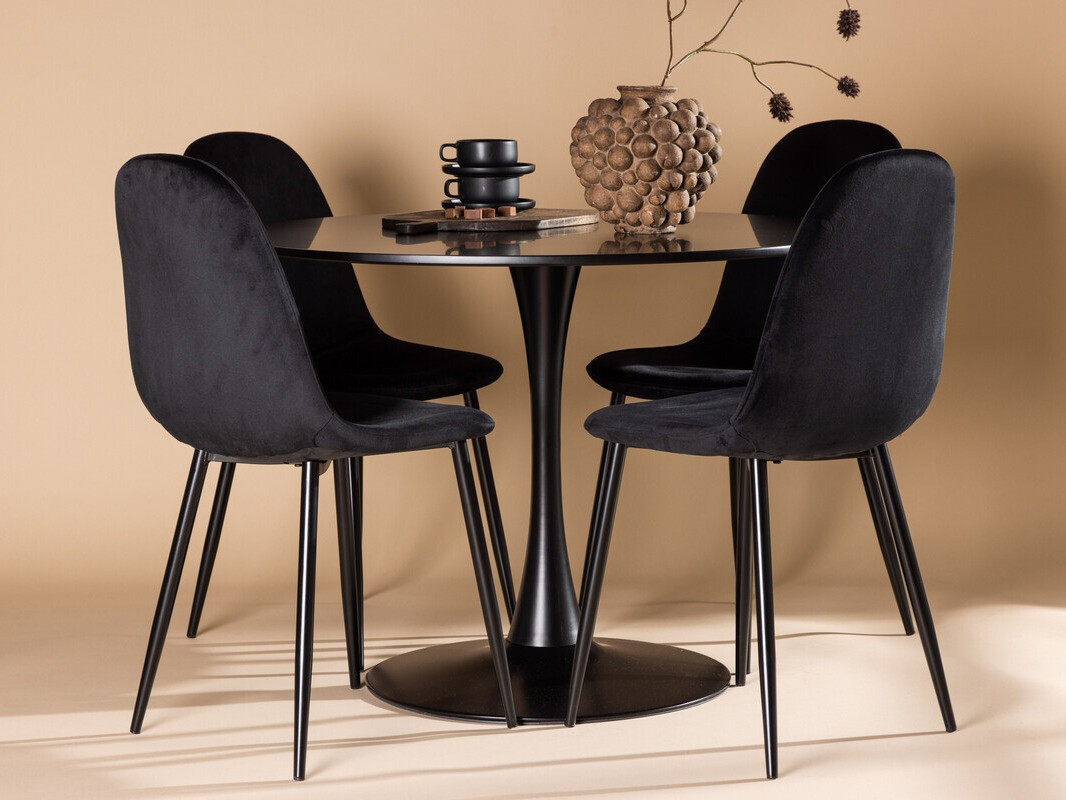 Set sala da pranzo Dallas 4163 (Nero)