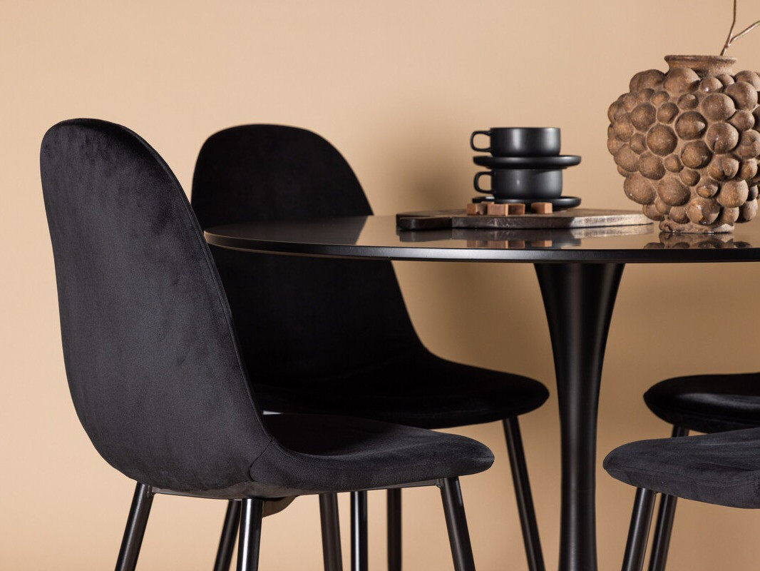 Set sala da pranzo Dallas 4163 (Nero)