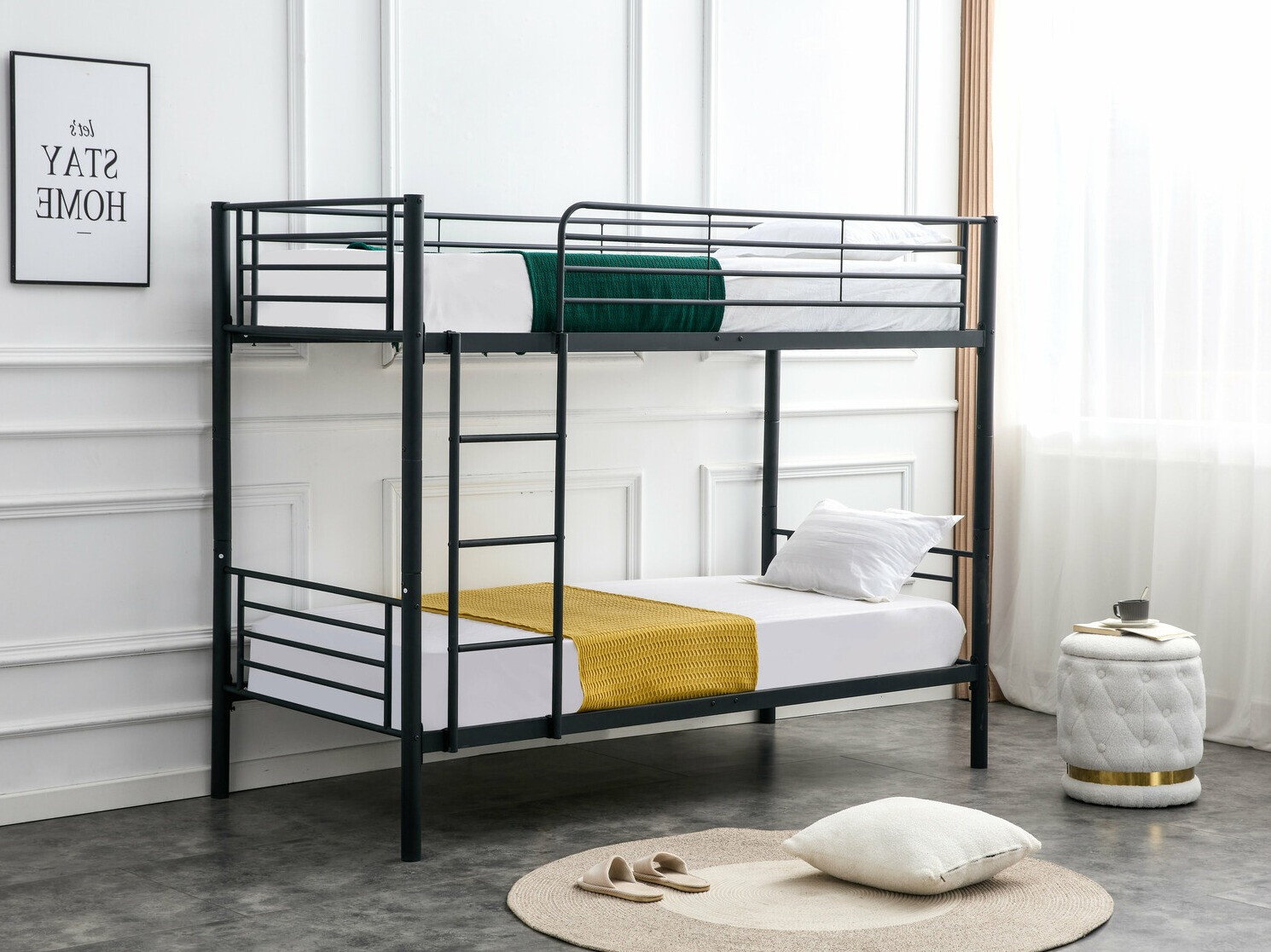 Letto a castello Houston 1449 (Nero)