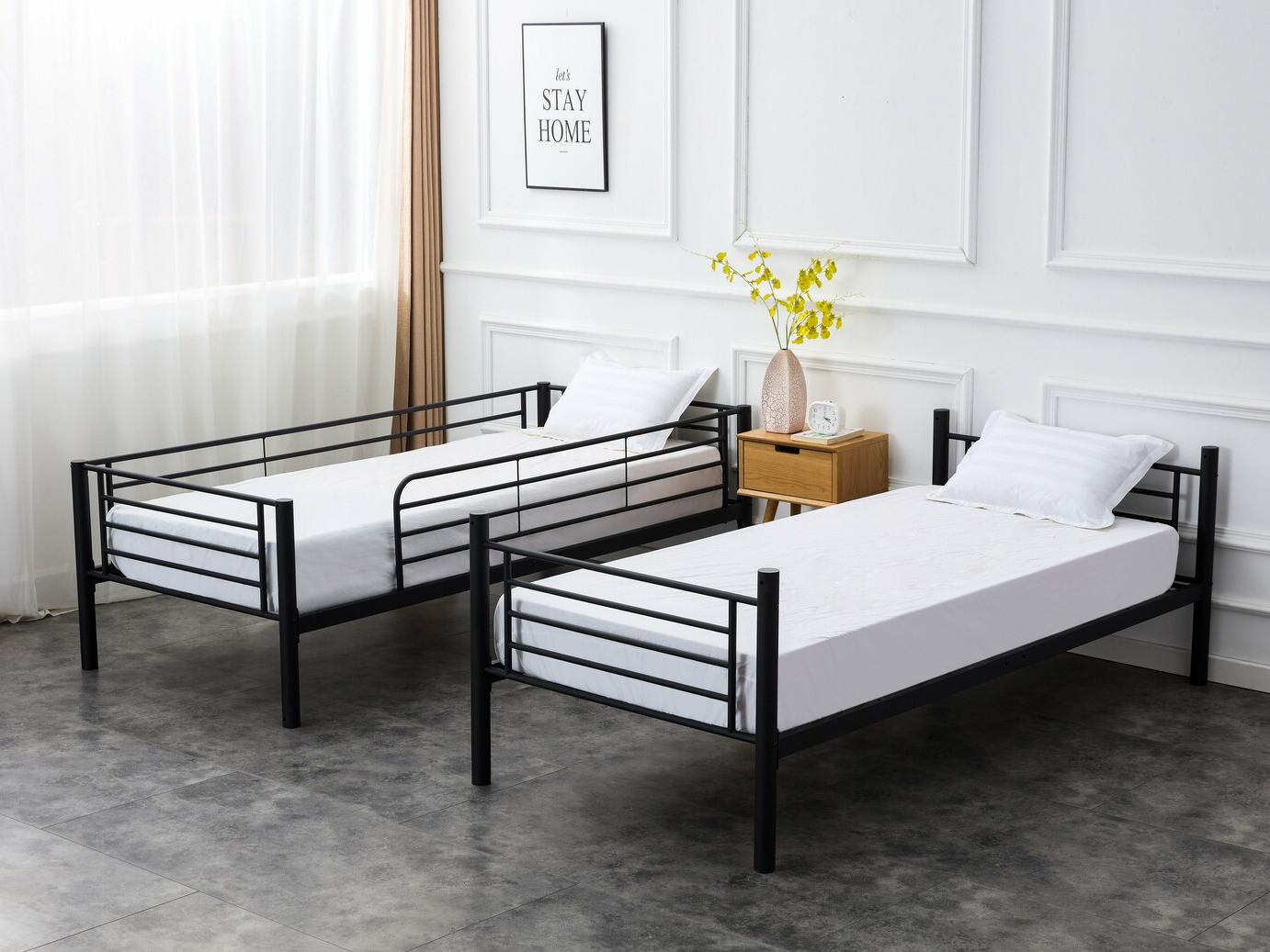 Letto a castello Houston 1449 (Nero)