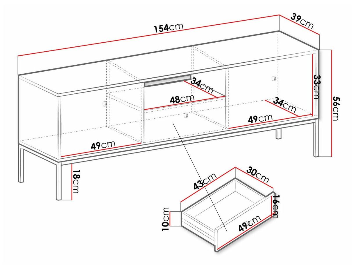 Mobile porta TV Formis (Bianco)
