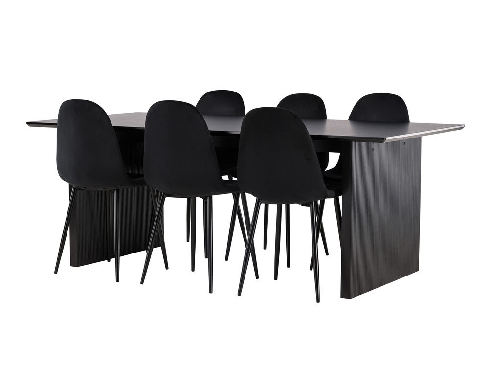 Set sala da pranzo Dallas 4185 (Nero)