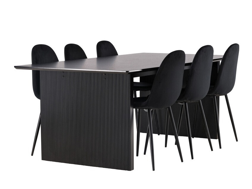 Set sala da pranzo Dallas 4185 (Nero)