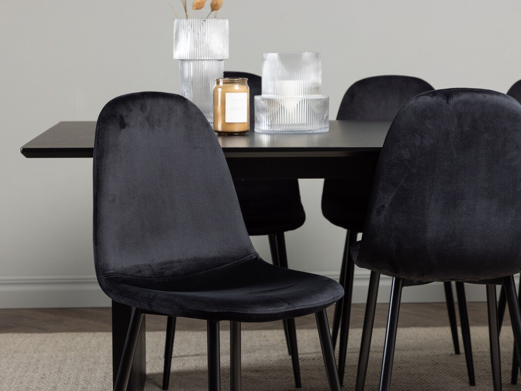 Set sala da pranzo Dallas 4185 (Nero)