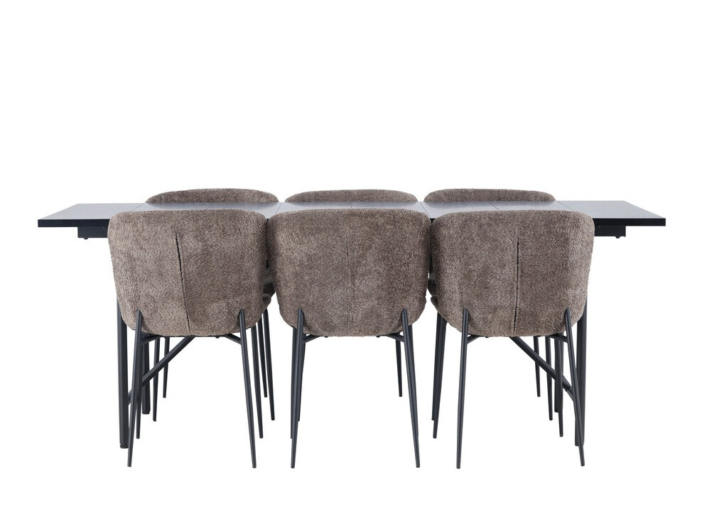 Set sala da pranzo Dallas 4192 (Marrone + Nero)