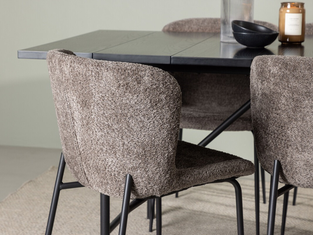 Set sala da pranzo Dallas 4192 (Marrone + Nero)