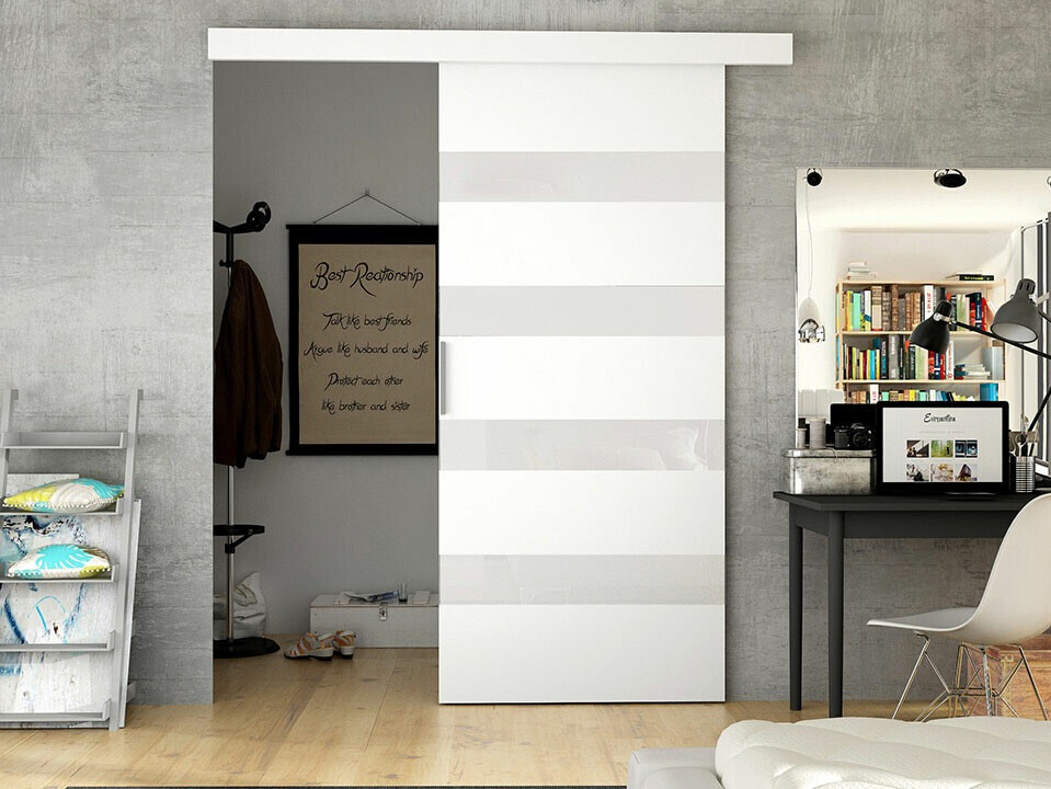 Porte scorrevoli Closico Materia V (Bianco)