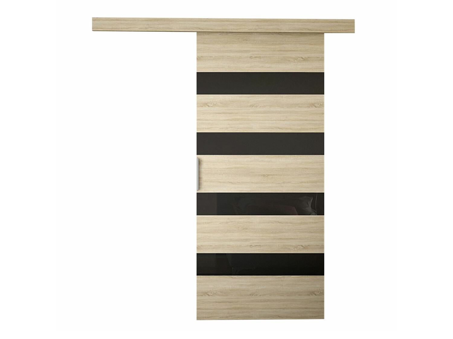 Porte scorrevoli Closico Materia V (Sonoma quercia + Nero)