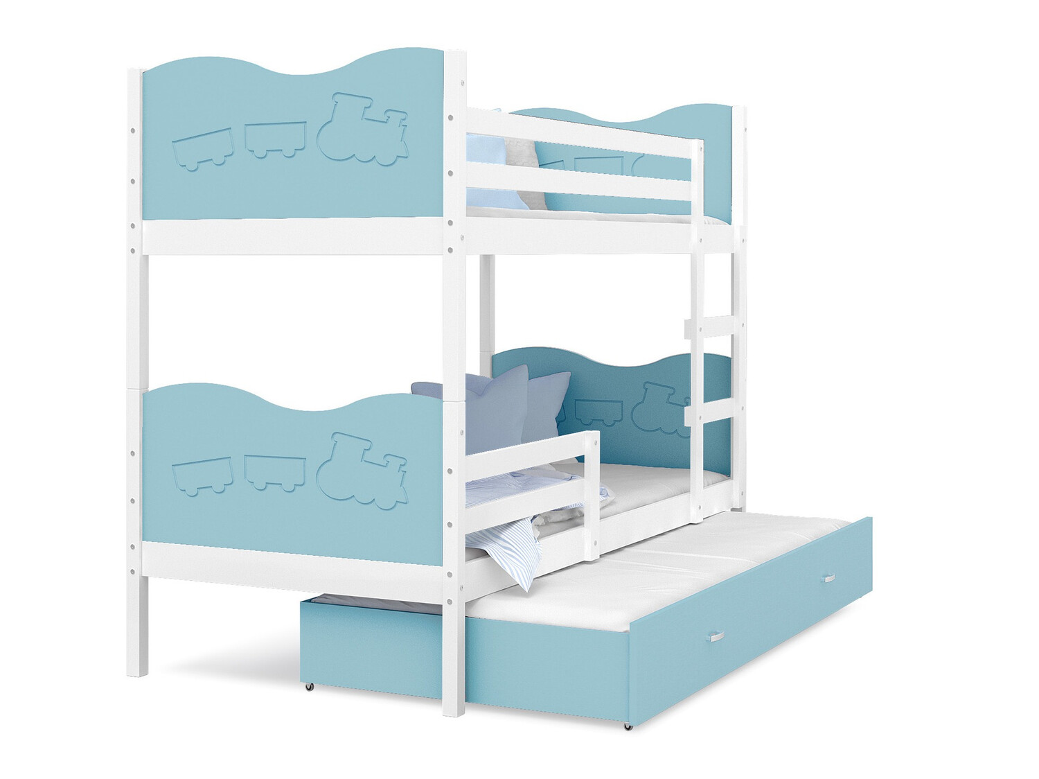 Letto a castello Aurora 110 (Blu)