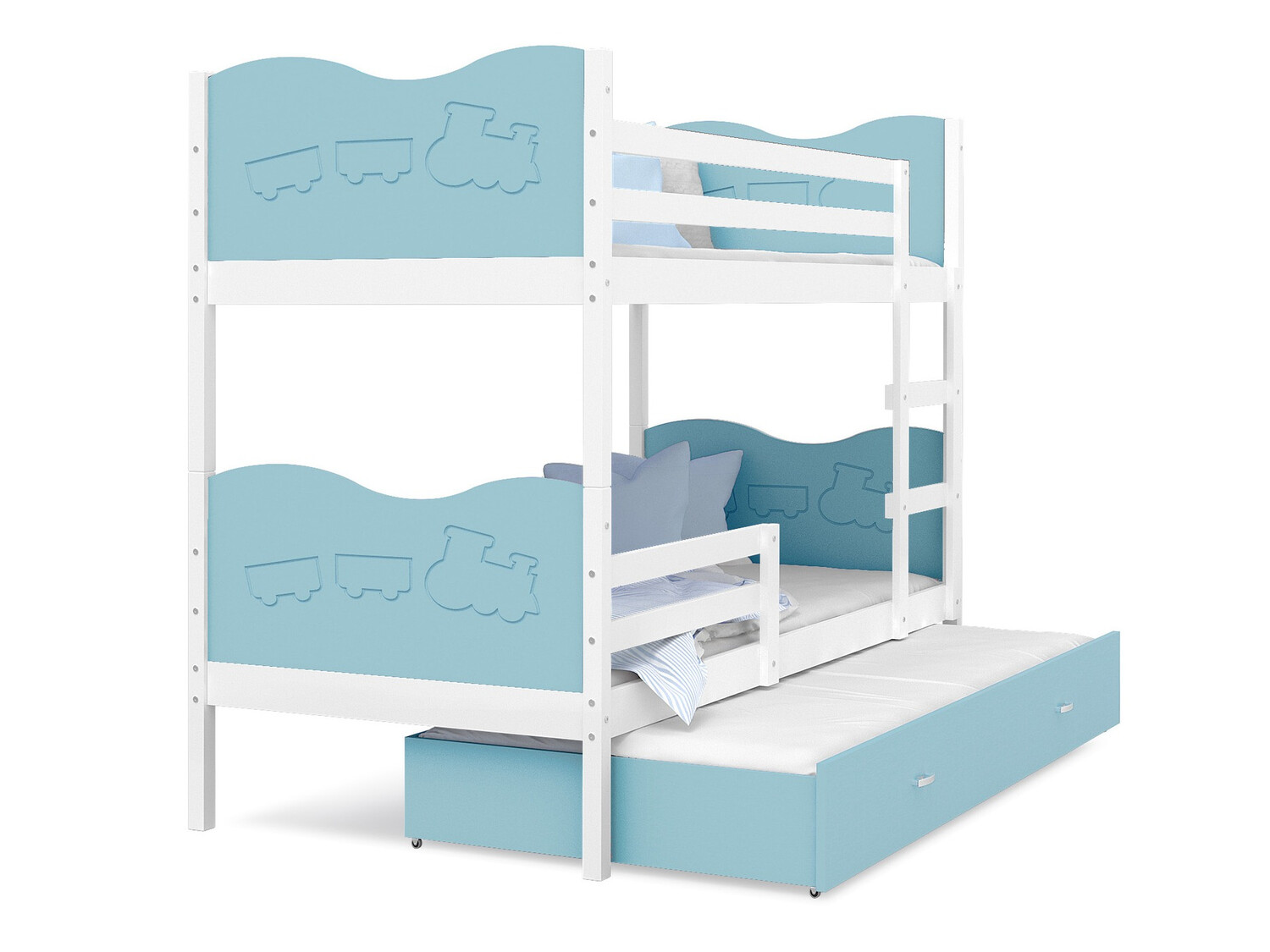 Letto a castello Aurora 111 (Blu)