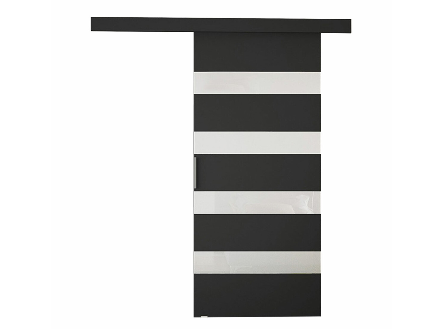 Porte scorrevoli Closico Fundus V (Nero + Bianco)