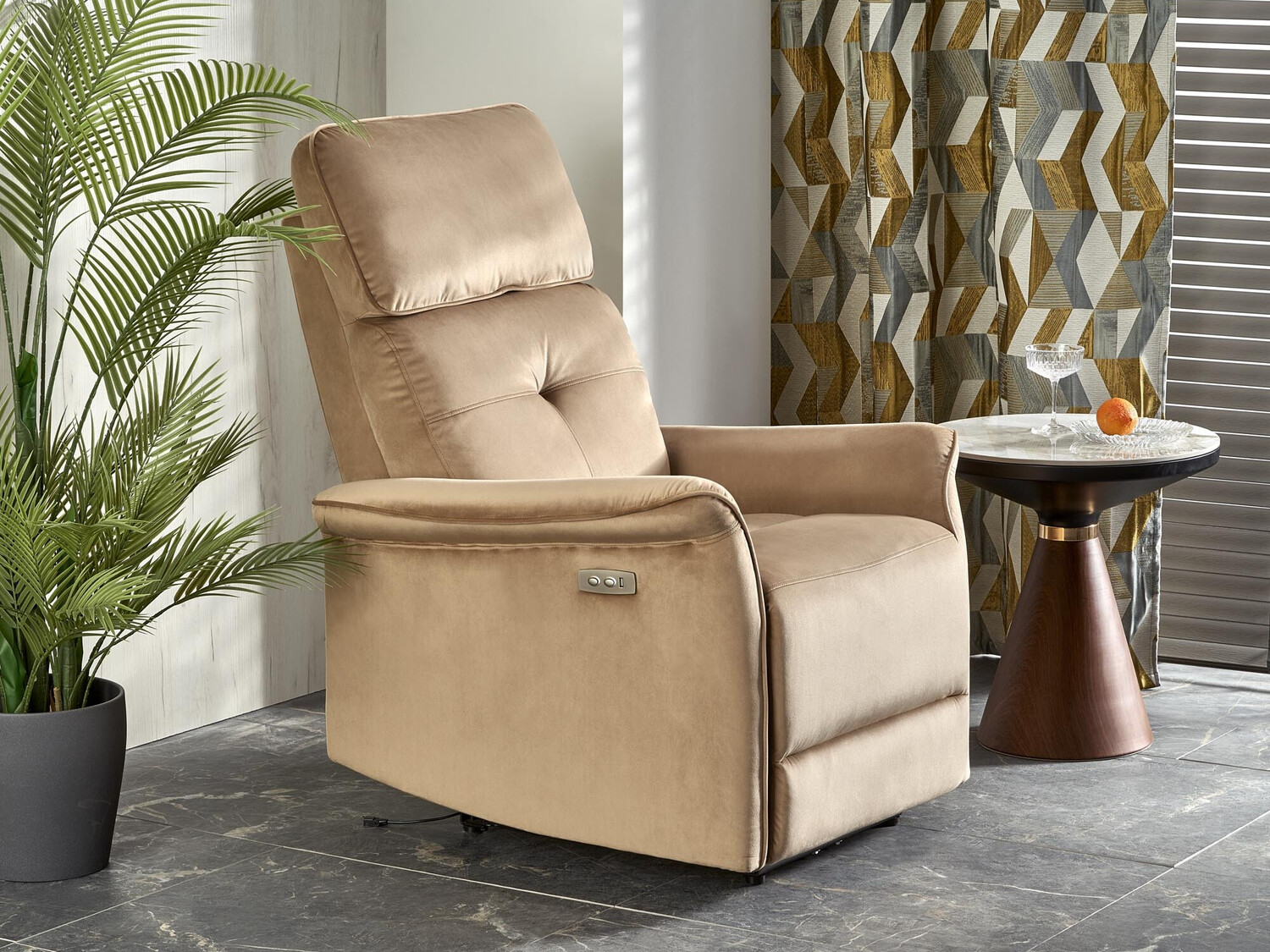 Poltrona regolabile Houston 1543 (Beige)