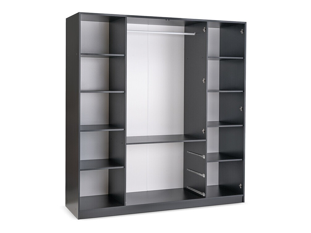 Armadio Ophdome 115 (Rovere moro + Nero)