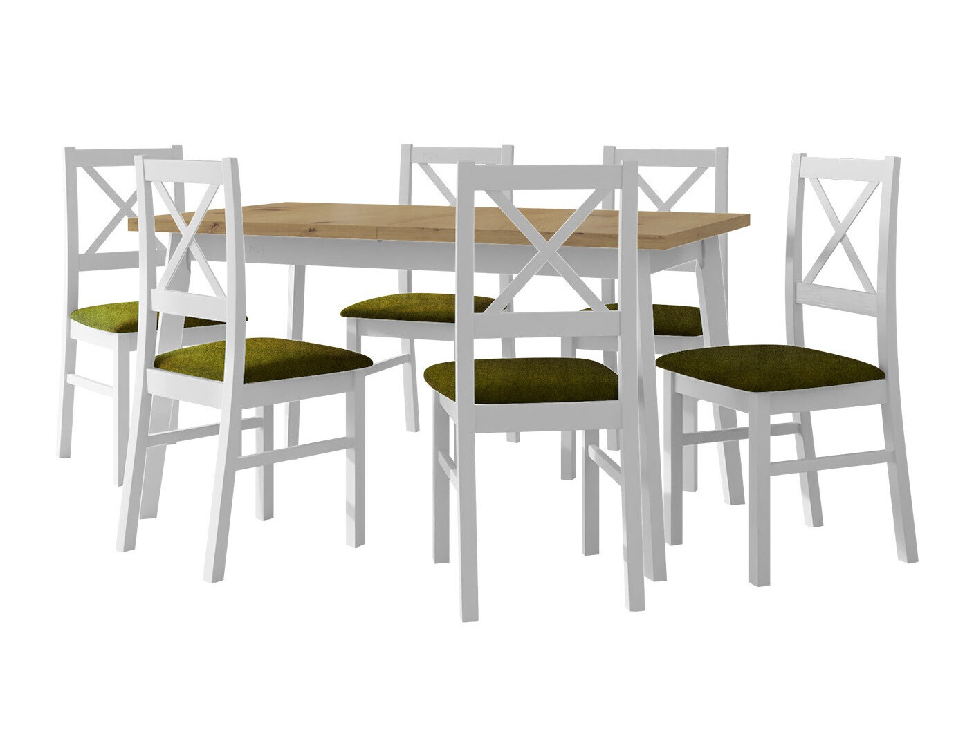 Set sala da pranzo Victorville 316 (Bianco)