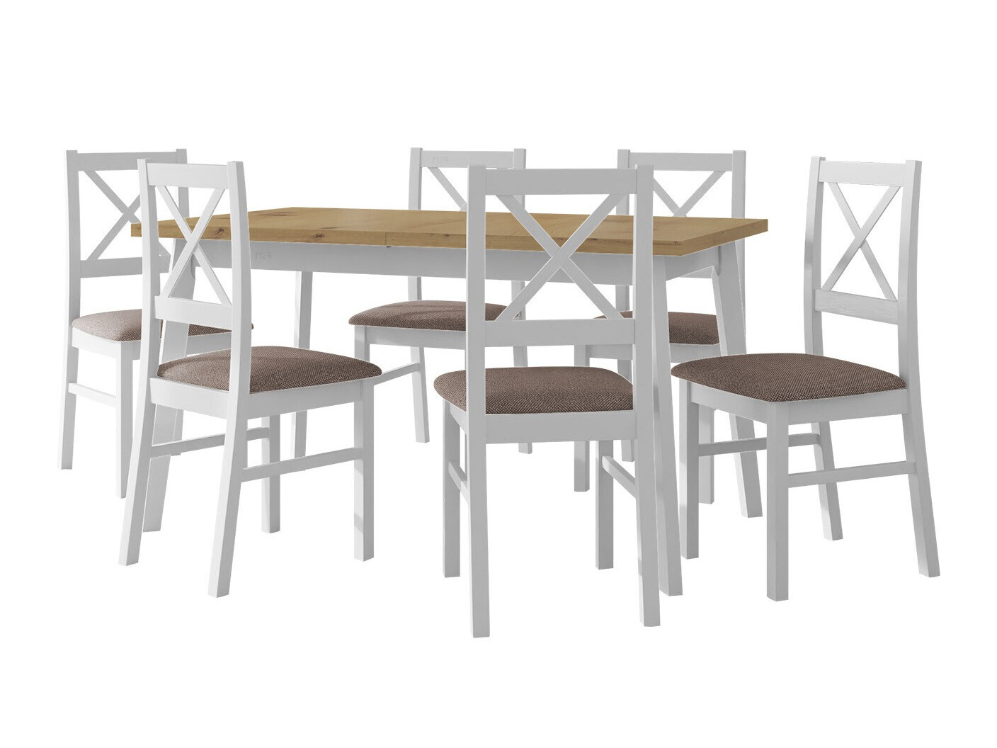 Set sala da pranzo Victorville 316 (Bianco)