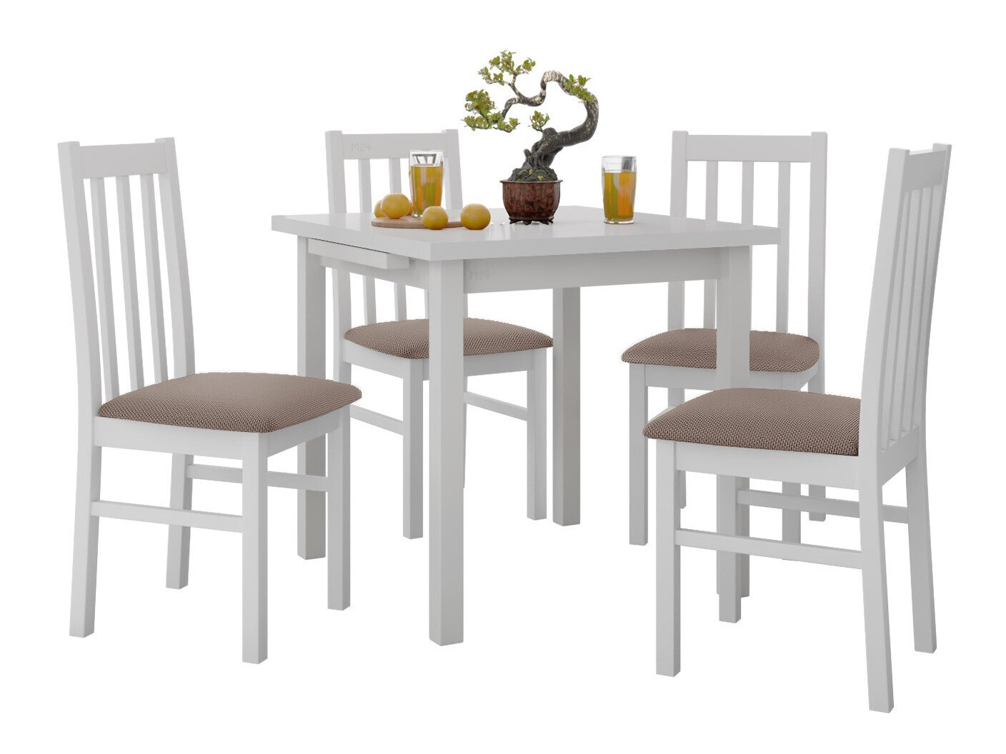 Set sala da pranzo Victorville 319 (Bianco)