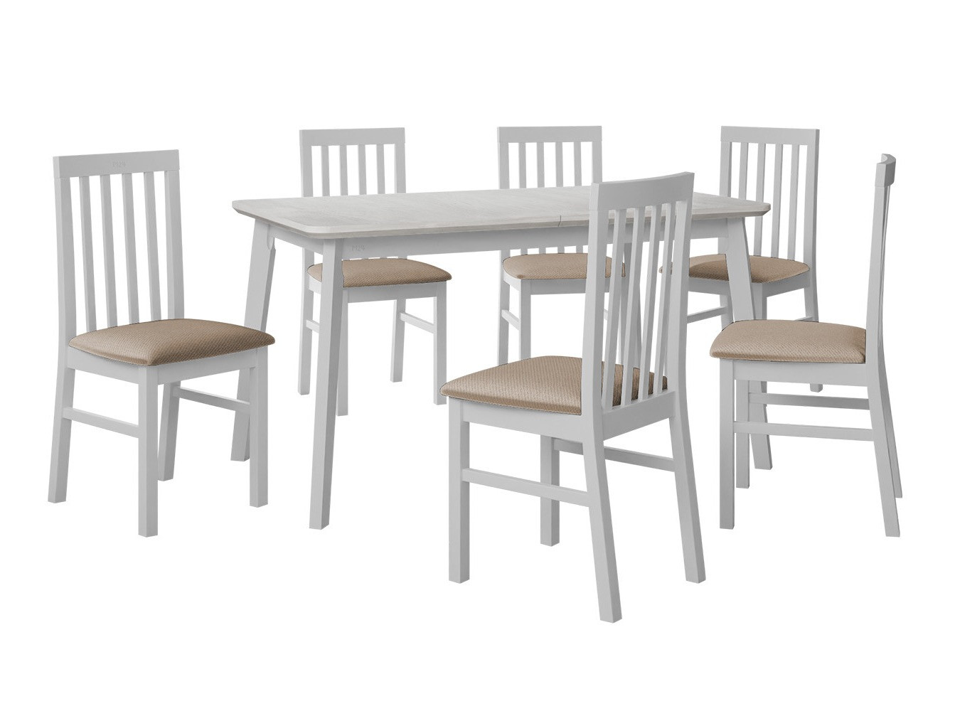 Set sala da pranzo Victorville 267 (Bianco)