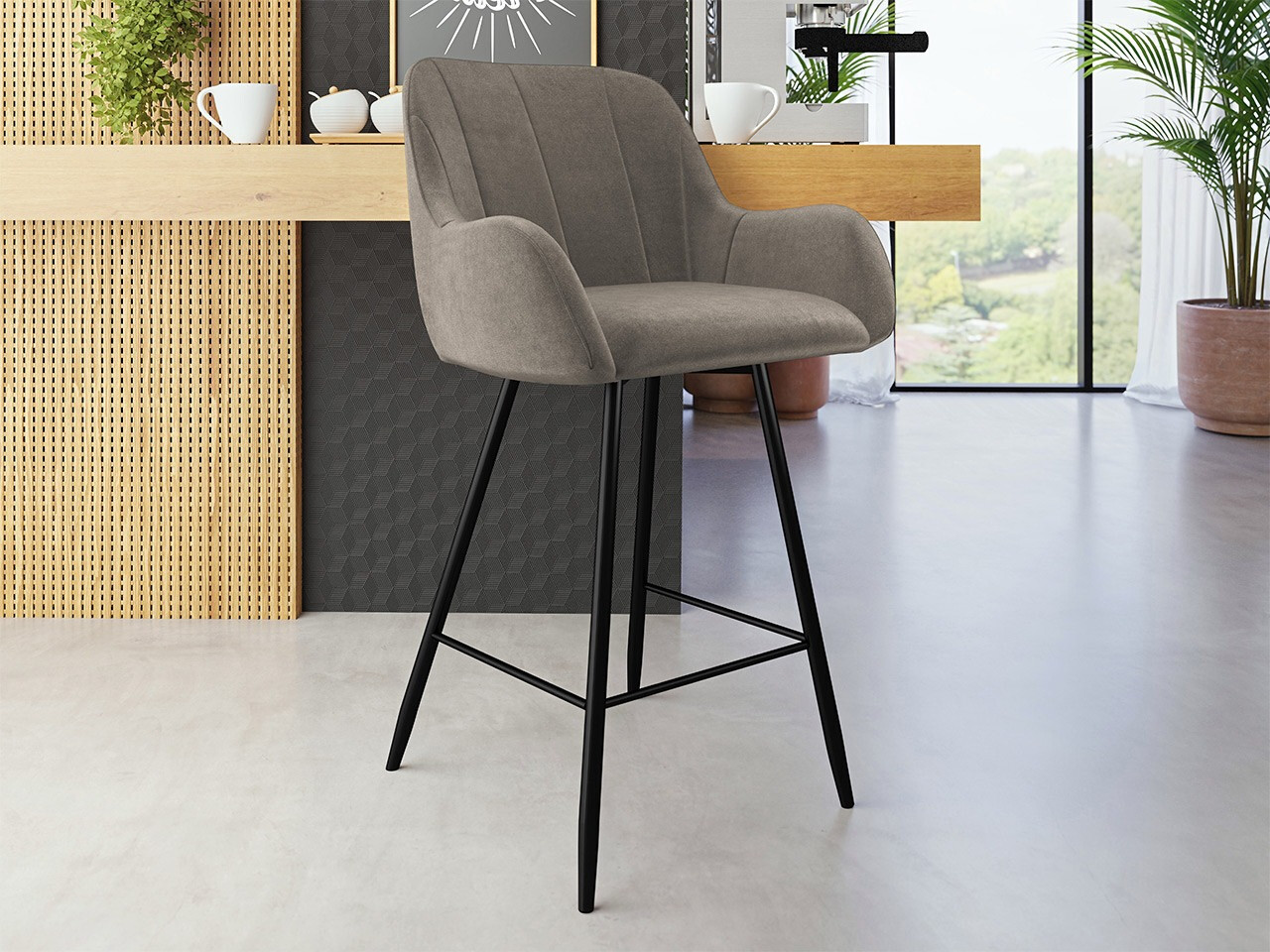 Sgabello da bar Jackson 102 (Magic Velvet 2209)