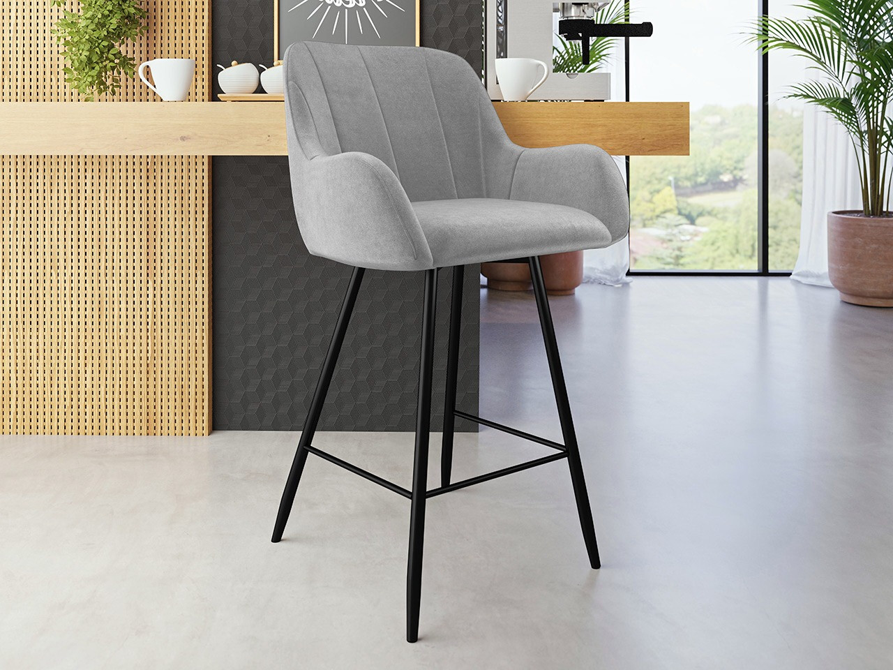 Sgabello da bar Jackson 102 (Magic Velvet 2240)