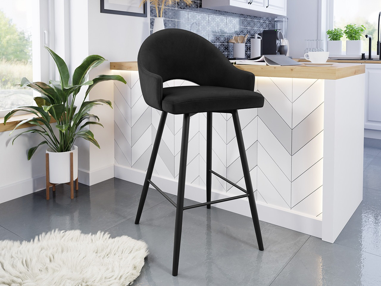 Sgabello da bar Jackson 103 (Magic Velvet 2219)
