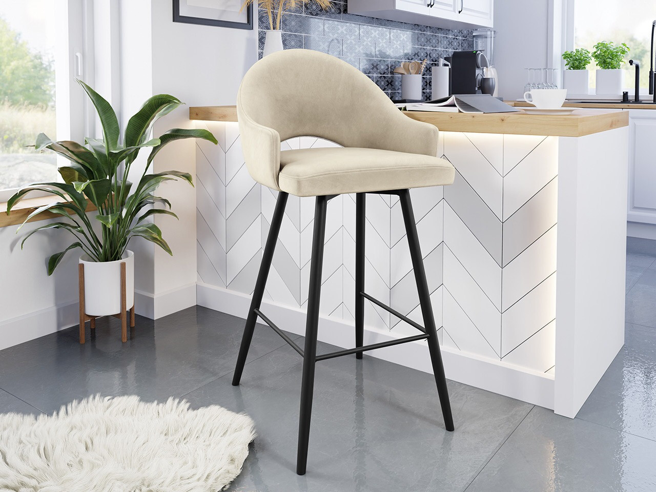 Sgabello da bar Jackson 103 (Magic Velvet 2250)